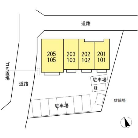 グランフィールド アスカの区画図