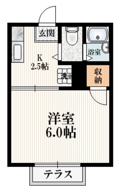 ファルケ小平の間取り|バストイレ別