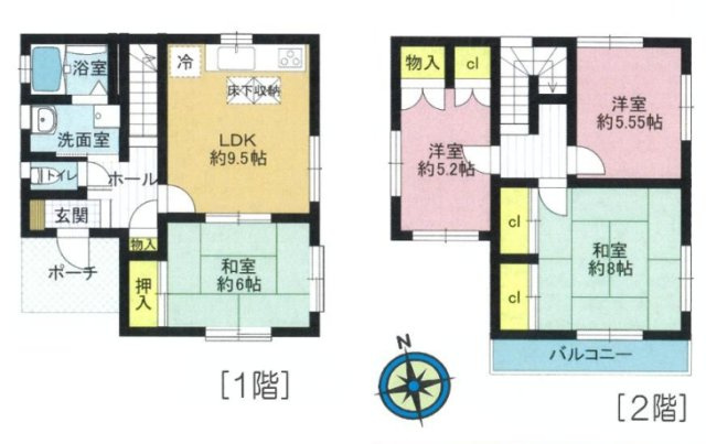 東金市家徳　中古戸建の間取り|図面と現況に相違がある場合、現況を優先致します。