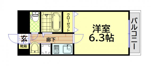 【間取り】 | プレサンス心斎橋モデルノ