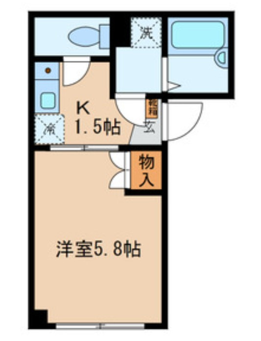 中央区月島３丁目の賃貸マンションの間取り