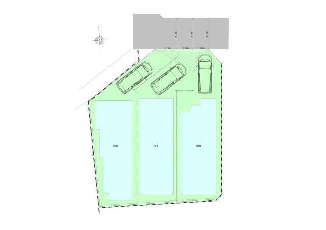 ◎茅ヶ崎市浜竹4丁目　新築戸建　3号棟の区画図|区画図◇