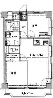 エクロール蓮根の間取り|間取りです。