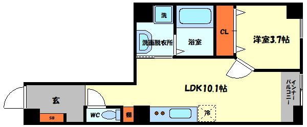 ヒルクライム桃谷の間取り|ヒルクライム桃谷　間取り