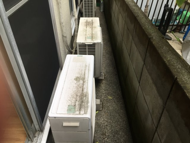 ニューマキハイツのバルコニー