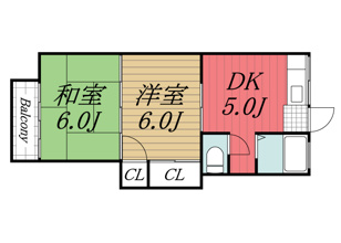 【間取り】 | コーポ佐藤