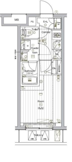 【間取り】 | ＴＨＥ　ＰＲＥＭＩＵＭ　ＣＵＢＥ　Ｇ　大崎