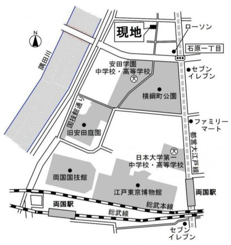 レジデンス横網の地図
