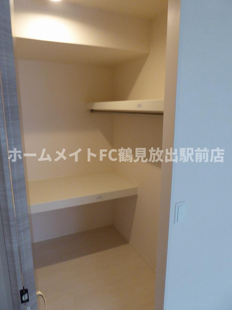大阪市城東区永田１丁目のアパートの収納