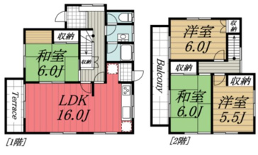 【間取り】 | 布佐平和台３丁目戸建