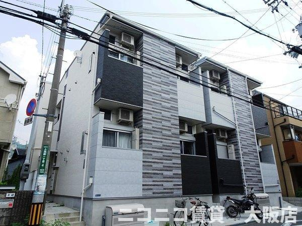 池田市上池田１丁目のアパートの外観