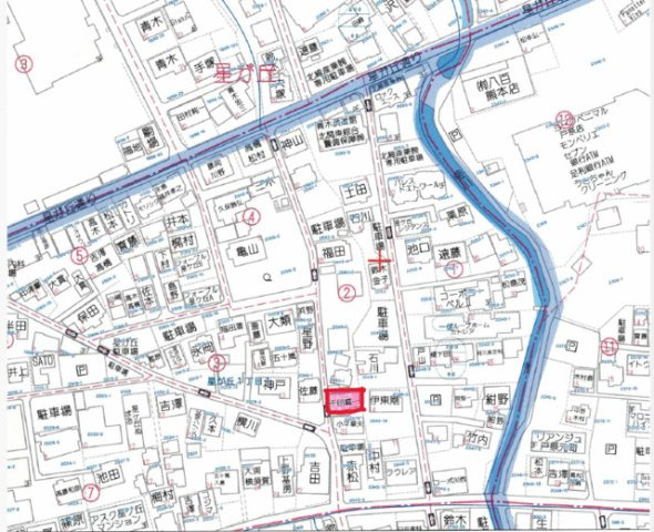 宇都宮市星が丘1丁目　137.00㎡　売地の地図