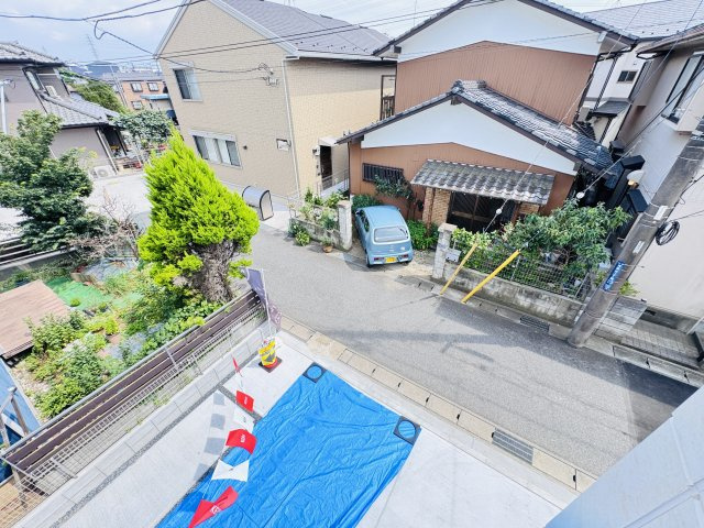 柏市青葉台２丁目新築戸建【酒井根西小学校：10分】の展望|バルコニーより南側眺望・南道路で日当たり良好♪