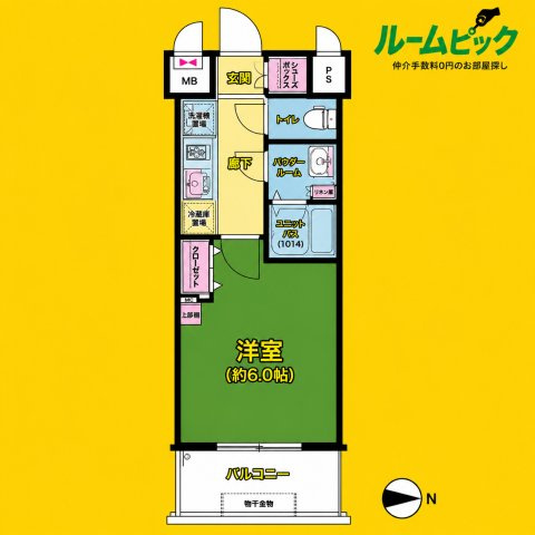 プレリス太閤通セルシア　名古屋市賃貸　仲介手数料無料の間取り