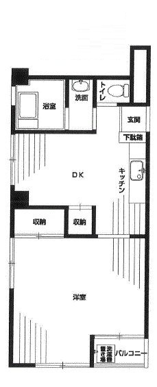 新宿ニューハイム共栄の間取り|間取りです。