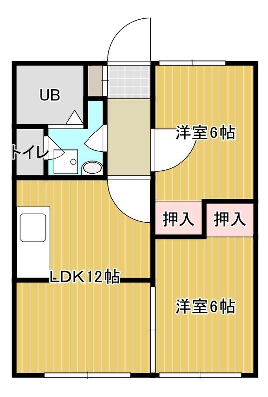 レジデンスB棟の間取り|間取りです。