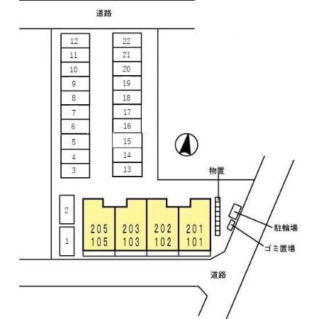 D-room大泉東町の区画図