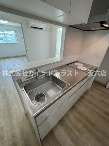 エス・フィールド奏のキッチン|コンパクトなキッチンで掃除もラクラク