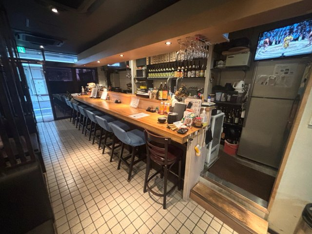 1階路面店舗×居抜き　カウンター設備
