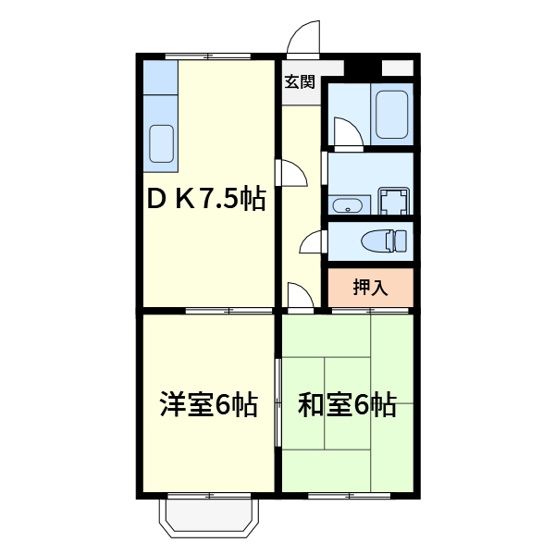 【間取り】 | メゾン蒼A棟