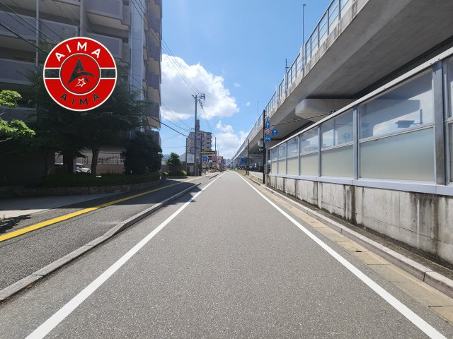エイルヴィラ大橋南の現況写真|前面道路含む現地の写真です。