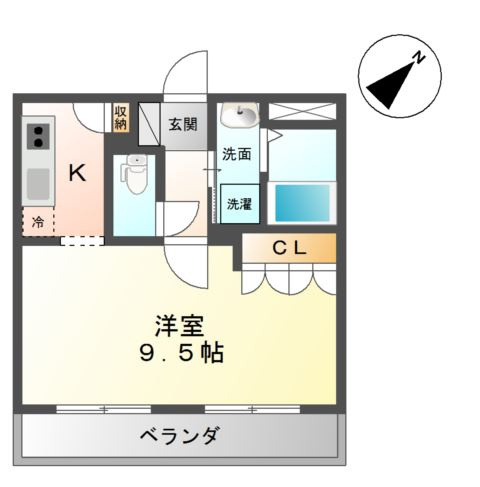 ヴィラ宝町の間取り