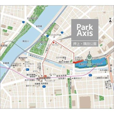 【地図】 | パークアクシス押上・隅田公園