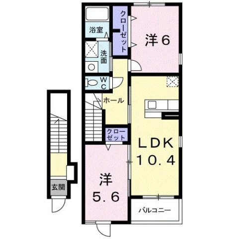 ラフレシールＡの間取り