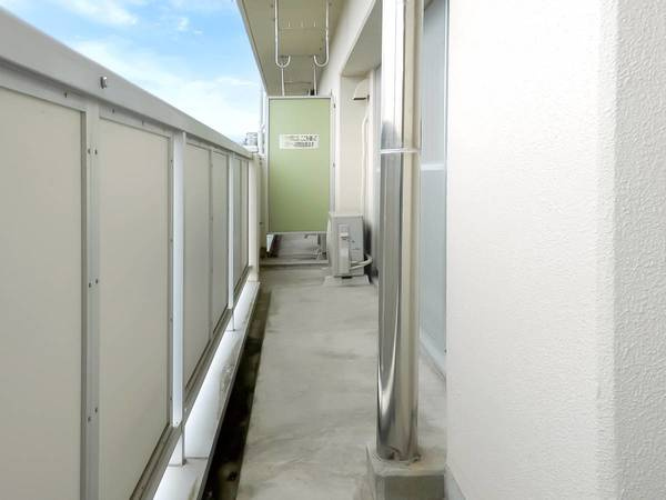 ビレッジハウス植田2号棟のバルコニー|ビレッジハウスの同一物件・同一タイプの間取りの写真です
