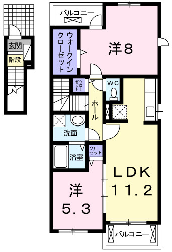 レジダンス　Ｅ－Ⅱの間取り