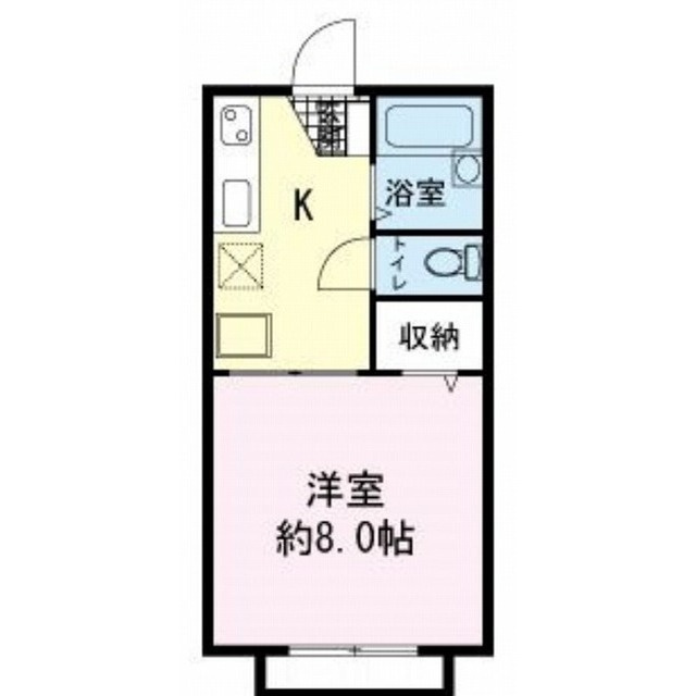 ハイコーポ柳郷地　Ｃの間取り