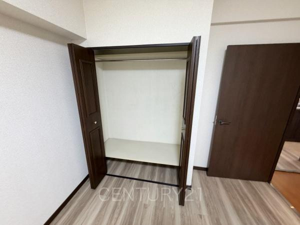 ホーユウパレス高崎並榎の収納|ハンガーパイプ付きクローゼットです。