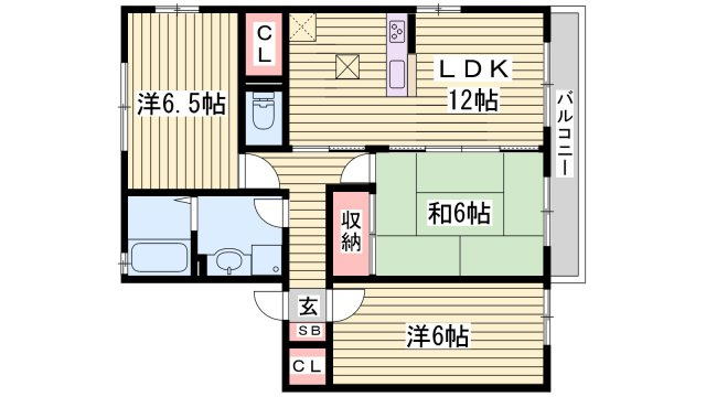 ハートランドⅠの間取り
