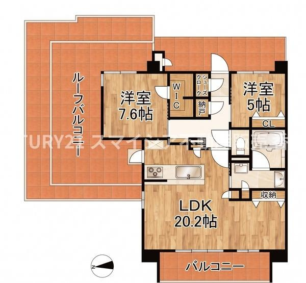 【間取り】 | ユニハイムエクシア樟葉