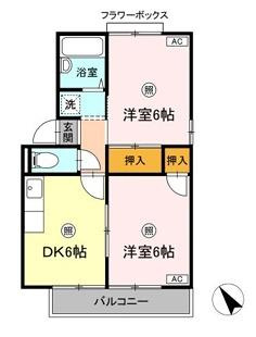 【間取り】 | グランドール三柳１