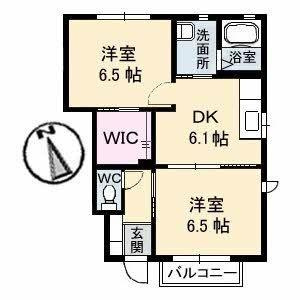 【間取り】 | エスポワール２　Ａ棟