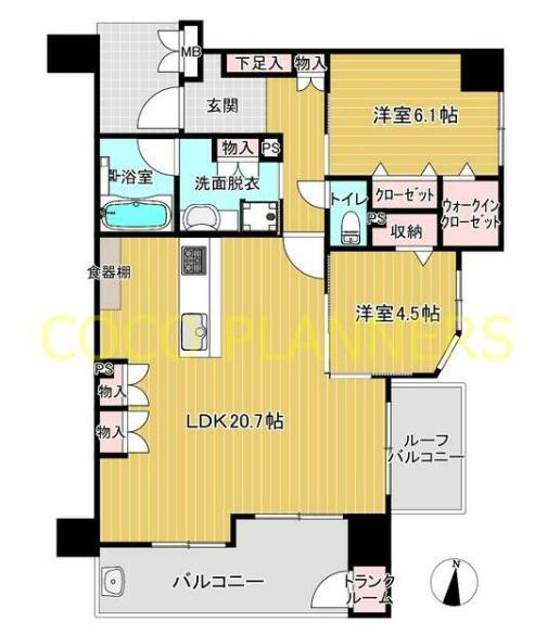レジデンシャル武蔵ケ丘の間取り