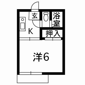 第1コーポおがたの間取り