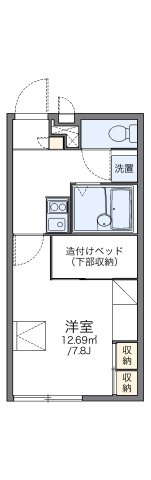 レオパレスドエール３４の間取り
