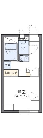 レオパレス立田の杜の間取り|代表的な間取のため実際の間取とは異なる場合があります