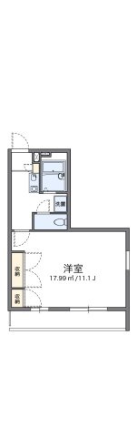 レオパレス建山壱番館の間取り
