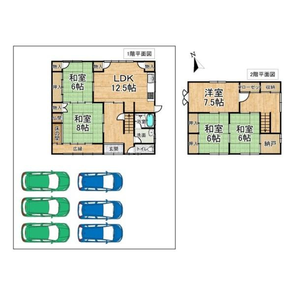 三郷町立野南1丁目　中古戸建の間取り|■土地面積約１２１坪！敷地内で家庭菜園やガーデニングはいかがですか？