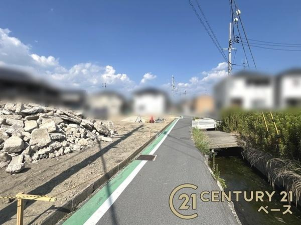 生駒郡安堵町大字西安堵の売地の前面道路含む現地写真|■現地撮影写真■