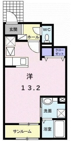 アマーレ　スパーツィオ　Ⅰの間取り
