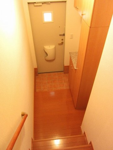 ソレイユ・Ａの玄関