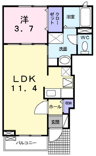 シュヴェスタ－　Ⅱの間取り