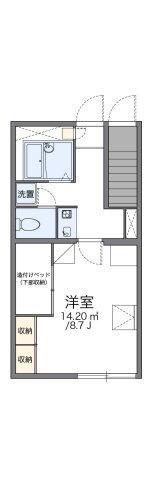 レオパレスベルツリーⅡの間取り
