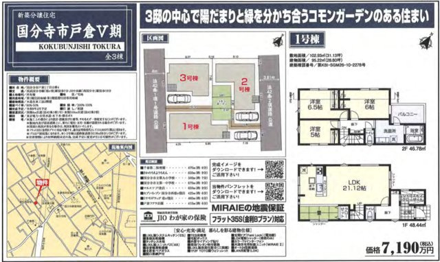 国分寺市戸倉　Ⅴ期のその他|□売主作成による販売用の図面(マイソク)です。この図面には売主の工夫(お客様へ本物件のメリットをうまく伝えられる様)が良く表れています。□