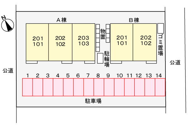 メルローズ　Ａの駐車場|駐車場