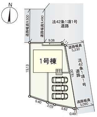 【区画図】 | Cradle garden　山形市印役町第8　1号棟 | ★内覧予約でブランド米2kg★